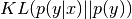 KL(p(y | x) || p(y))