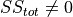 SS_{tot}\neq 0
